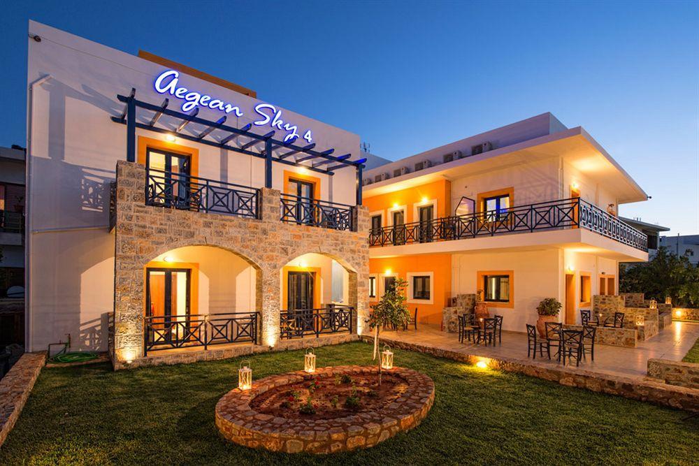 Aegean Sky Hotel-Suites มาเลีย ภายนอก รูปภาพ